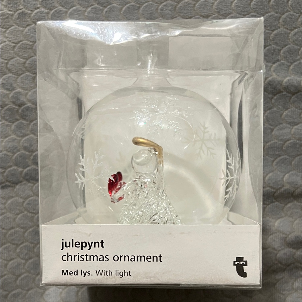 Julep Clear and Gold Holiday Ornament